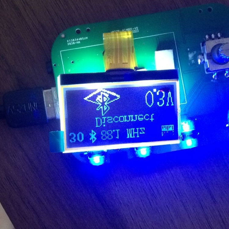 COG STN藍膜12864點陣液晶顯示模塊 COG STN藍膜12864點陣液晶顯示模塊